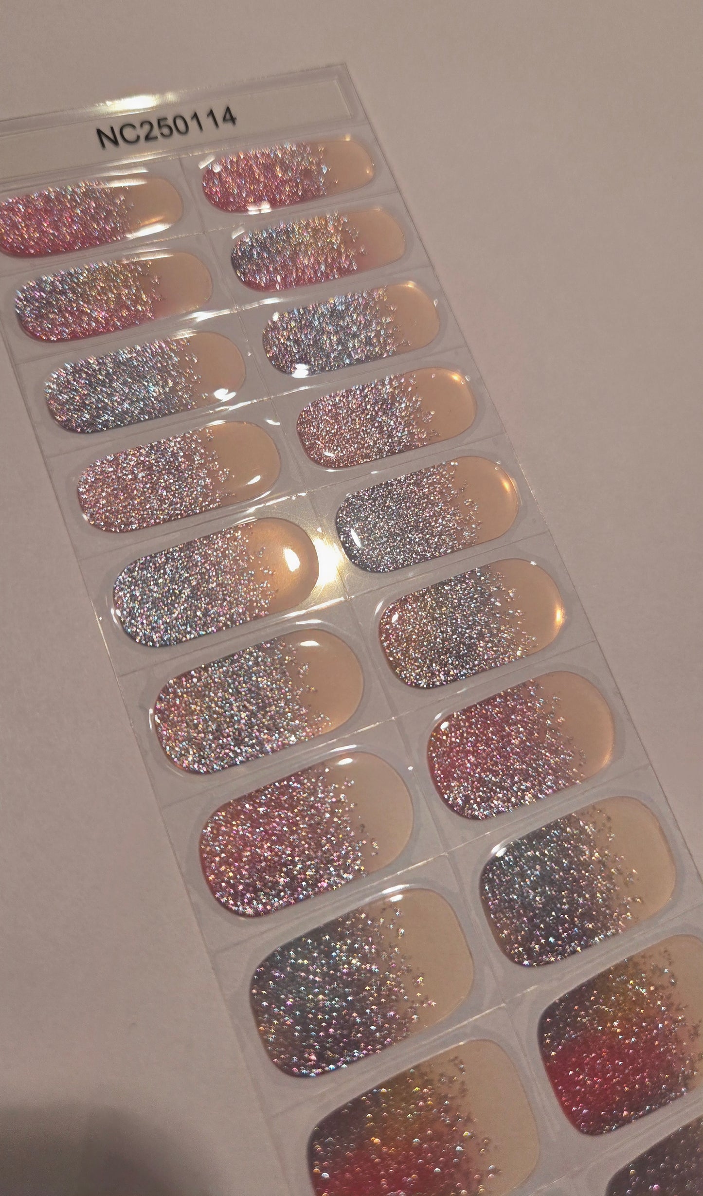 UV Gel Folien NC - Rainbow French NC250114