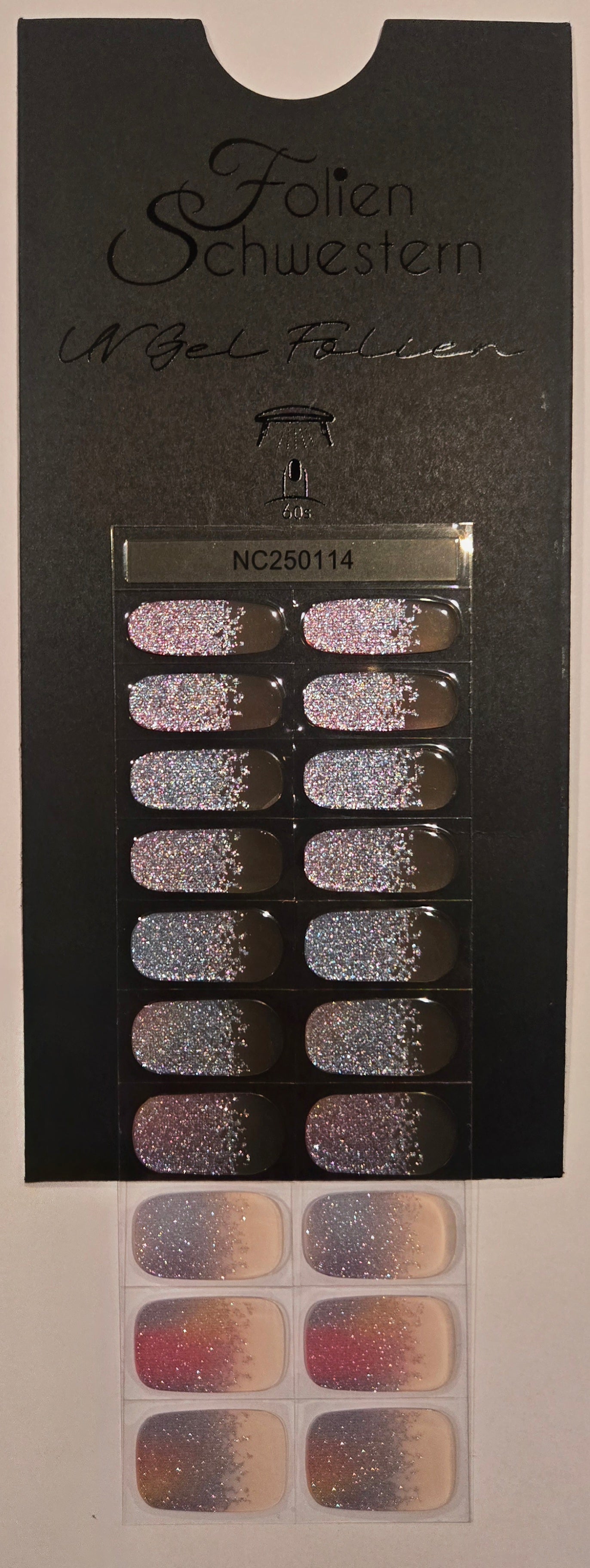 UV Gel Folien NC - Rainbow French NC250114