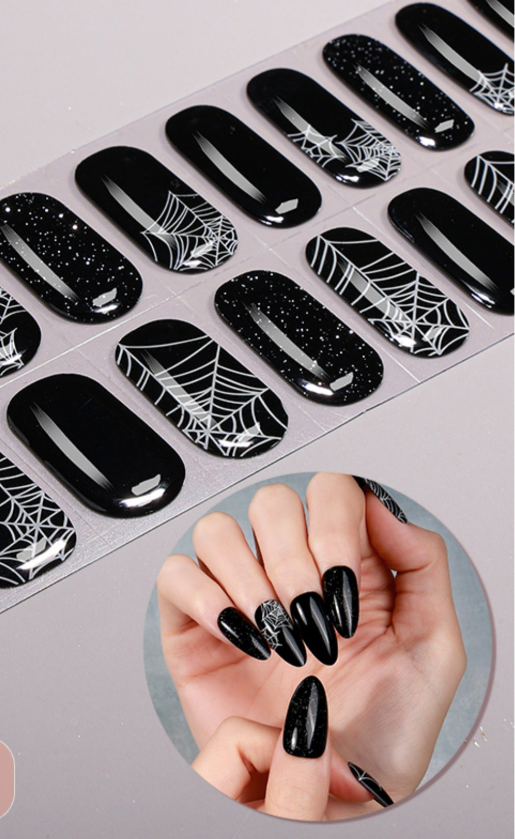 UV Free & No Top Coat- Black Spider BSA0307
