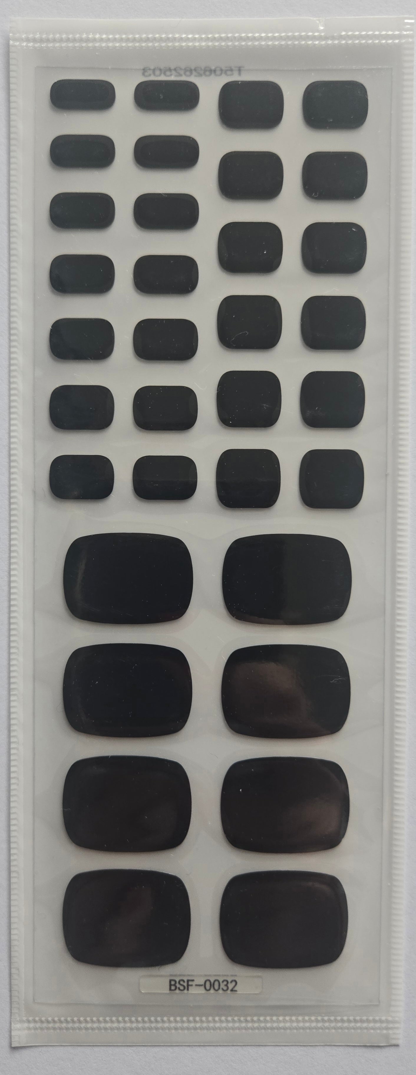 Fußfolien FF32 - Black Lover - UV Free & No Top Coat!