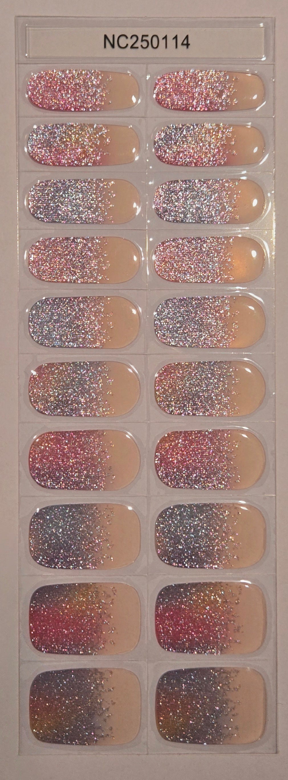 UV Gel Folien NC - Rainbow French NC250114