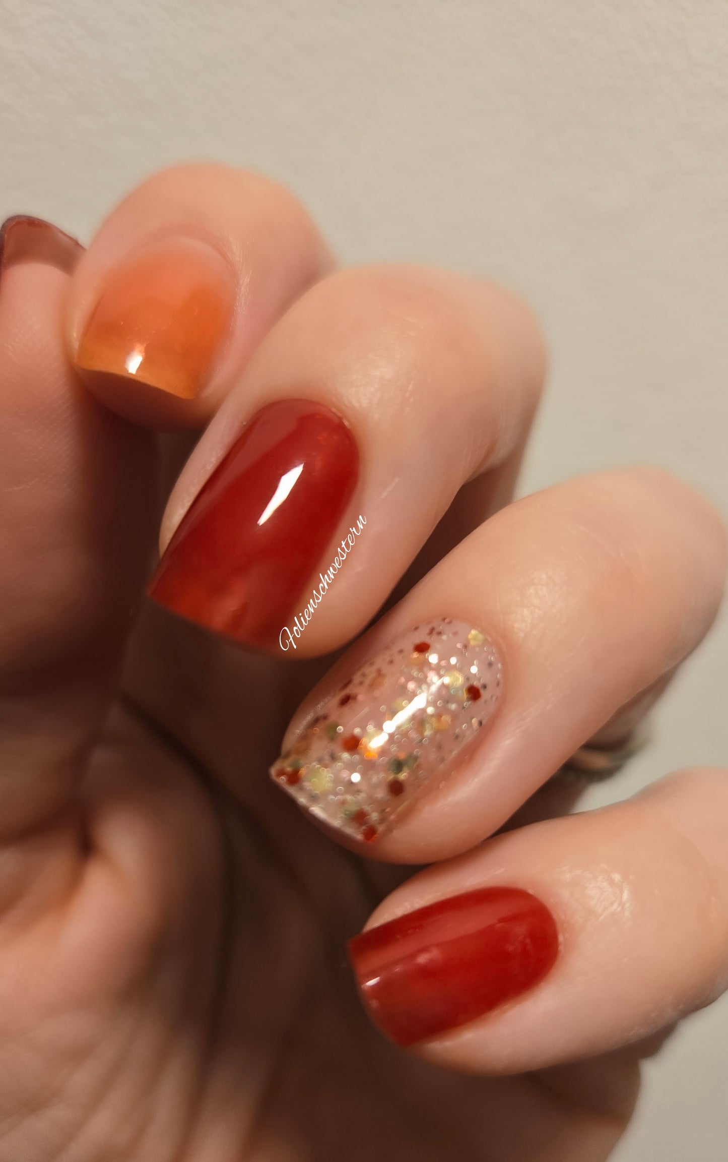 UV Gel Folien NG - Red Confetti - NG200717