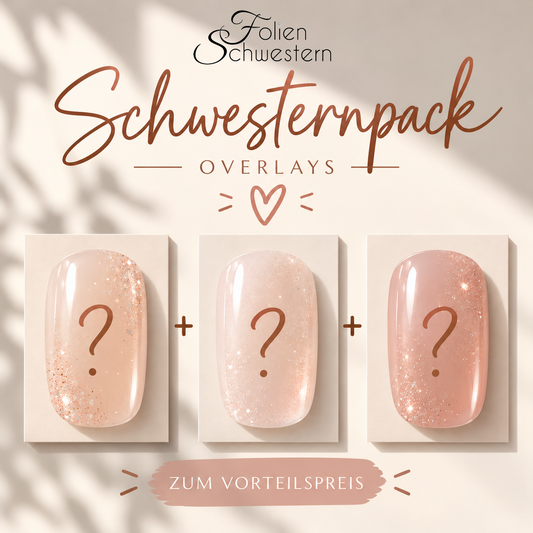 Exclusive - Schwesternpack 3x Overlays/transparente Nagelfolien SP1026 - LIMITED!