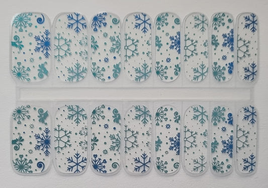 UV Gel Folien SG - Blue Flakes - SG160120