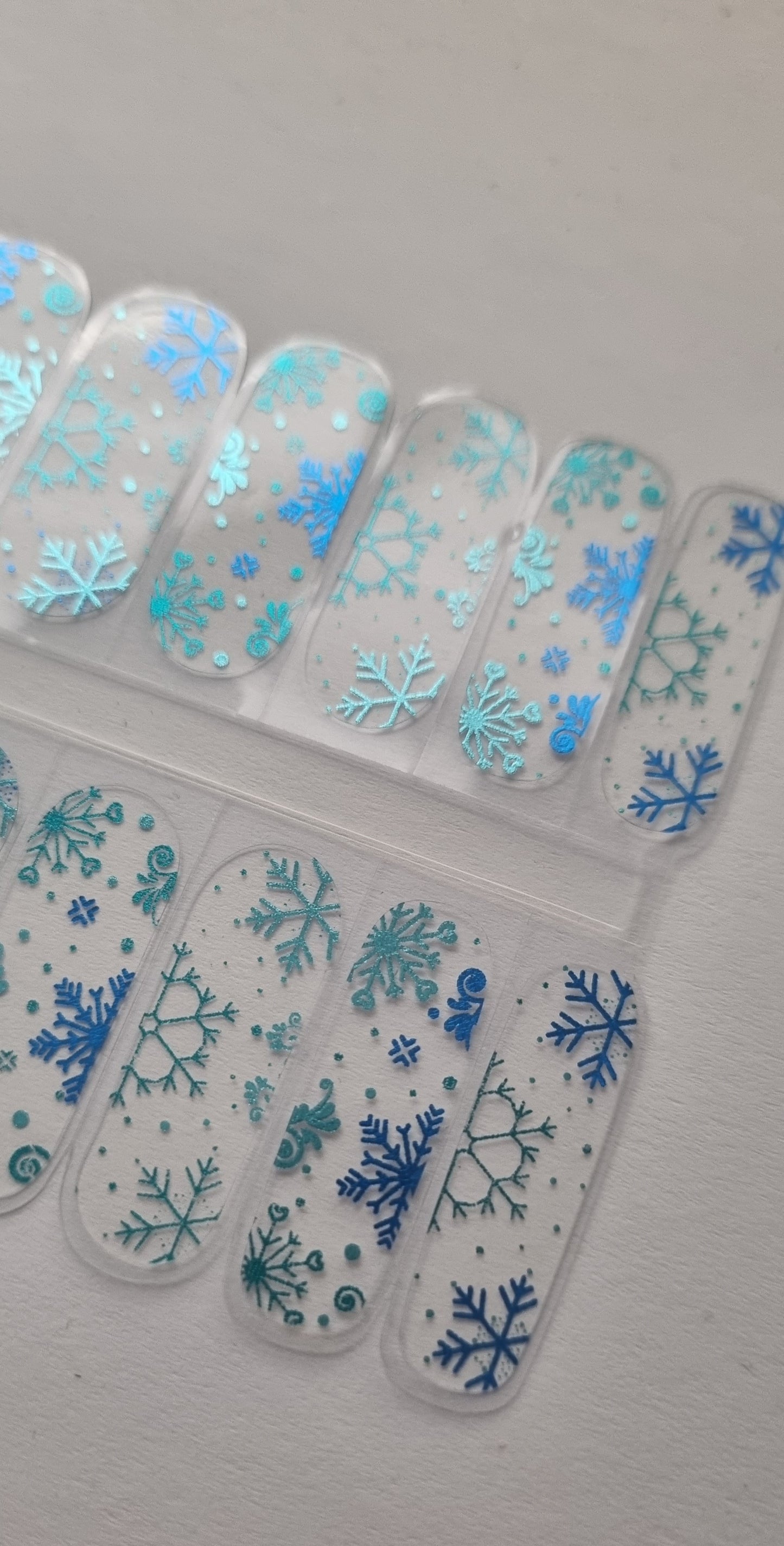 UV Gel Folien SG - Blue Flakes - SG160120