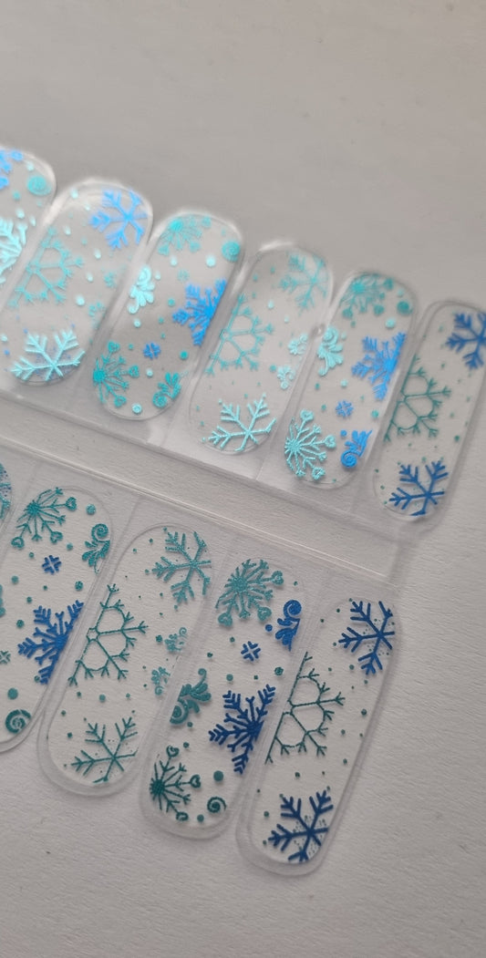 UV Gel Folien SG - Blue Flakes - SG160120