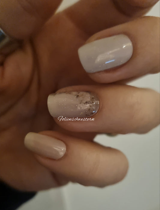 Exclusive - White roses glitter (transparent) S6350 - LIMITED!